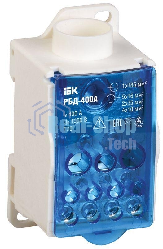 Блок распределительный на DIN-рейку РБД-400А IEK RBD-400
