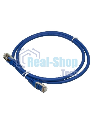 Кабель Патч-корд Lanmaster FTP LAN-PC45/S6-1.0-BL вилка RJ-45-вилка RJ-45 кат.6 1м синий LSZH