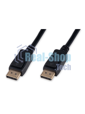 Кабель DisplayPort Cablexpert CC-DP8K-1M, 20M/20M, v1.4, 8К, медь, тройной экран, 1м, черный, пакет