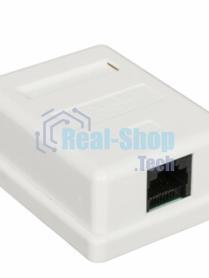 Розетка электрическая Rexant 45x45, CEE 7/4, 2K+3, 16A, белая