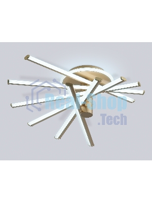 Потолочный светодиодный светильник Ambrella light FL6234 GD золото 96W 3000K-6400K 605*605*200 (ПДУ ИК)