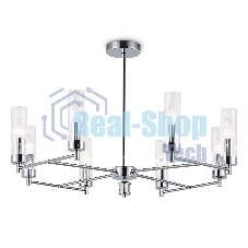 Люстра Ambrella light LH55152/8 CH/CL хром/прозрачный E14/8 max 40W D765*520