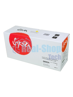 Картридж лазерный Sakura Q6002A для LaserJet 1600/2600n/2605/2605dn/2605dtn/CM1015MFP/CM1017MFP, желтый, 2000 к.
