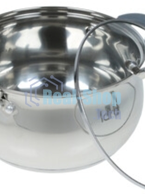 Кастрюля Lara LR02-482 BELL 20x11,5 см, 3,5 л, нержавеющая сталь 316L (хром/никель/молибден), с крышкой