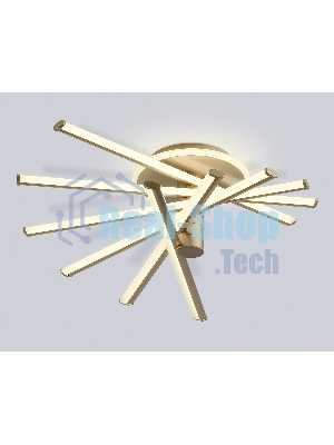 Потолочный светодиодный светильник Ambrella light FL6234 GD золото 96W 3000K-6400K 605*605*200 (ПДУ ИК)