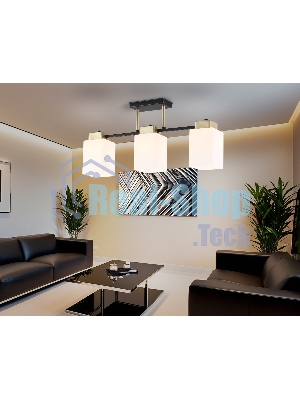 Светильник Ambrella light TR303046/3 BK/GD черный/золото E27/3 max 60W 540*100*270