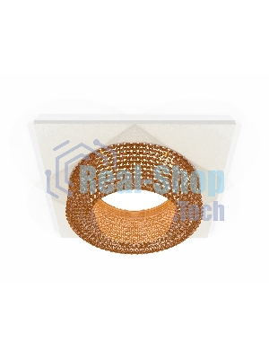 Комплект встраиваемого светильника Ambrella light XC7631024 SWH/CF белый песок/кофе MR16 GU5.3 (C7631, N7195)