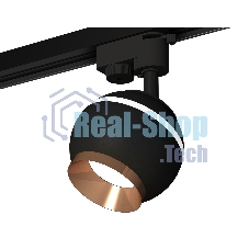 Светильник Ambrella light XT1102006 SBK/PPG черный песок/золото розовое полированное GU5.3 LED 3W 4200K (A2521, C1102, N7035)