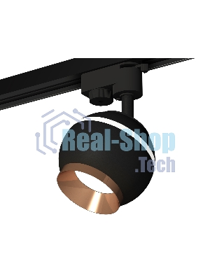 Светильник Ambrella light XT1102006 SBK/PPG черный песок/золото розовое полированное GU5.3 LED 3W 4200K (A2521, C1102, N7035)