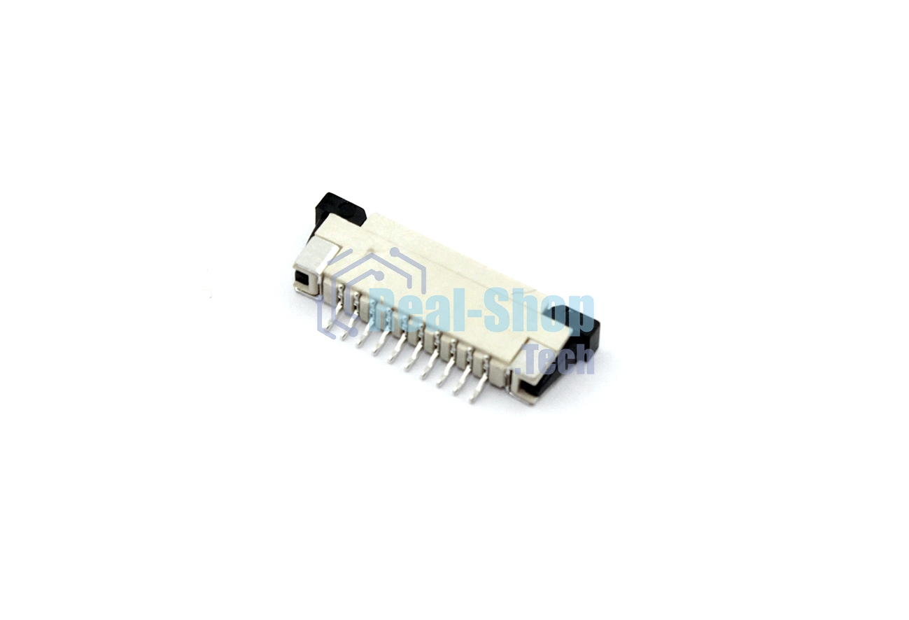 Разъем FPC Half Coverage Top Contact 1.0K-BS-10PWB 10 pin высота 2мм шаг 1мм