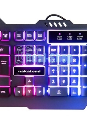 Клавиатура проводная NAKATOMI KG-35U серебро