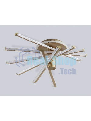 Потолочный светодиодный светильник Ambrella light FL6234 GD золото 96W 3000K-6400K 605*605*200 (ПДУ ИК)