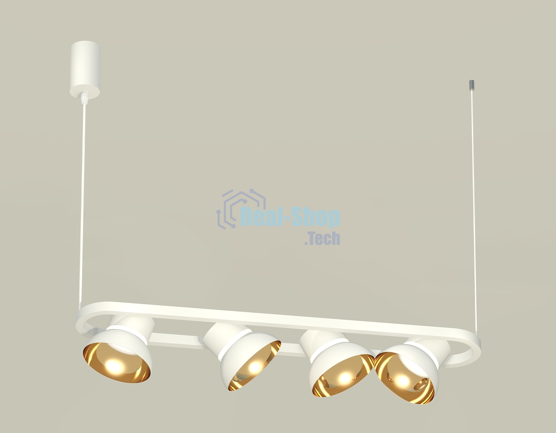 Светильник Ambrella light XB9163081/4 SWH/PYG/CL белый песок/золото желтое полированное/прозрачный GX53 (С9163, N8144)