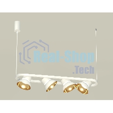 Светильник Ambrella light XB9163081/4 SWH/PYG/CL белый песок/золото желтое полированное/прозрачный GX53 (С9163, N8144)