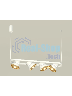 Светильник Ambrella light XB9163081/4 SWH/PYG/CL белый песок/золото желтое полированное/прозрачный GX53 (С9163, N8144)