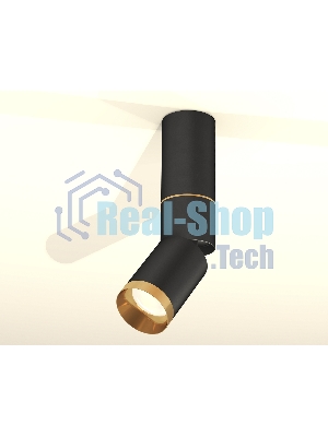 Светильник Ambrella Light XM6313130 SBK/PYG черный песок/золото желтое полированное MR16 GU5.3