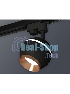 Светильник Ambrella light XT1102006 SBK/PPG черный песок/золото розовое полированное GU5.3 LED 3W 4200K (A2521, C1102, N7035)
