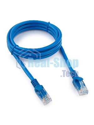 Патч-корд UTP Cablexpert cat.5e, 1.5м, литой, многожильный, синий