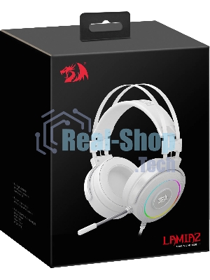 Гарнитура Redragon Lamia 2 белый, проводная, USB, подсветка