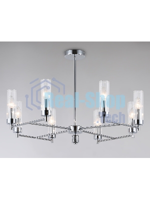 Люстра Ambrella light LH55152/8 CH/CL хром/прозрачный E14/8 max 40W D765*520