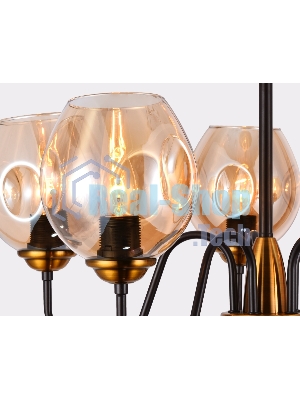 Светильник Ambrella light TR9057/5 DCF/TI темный кофе/янтарь E27 max 40W D650*572