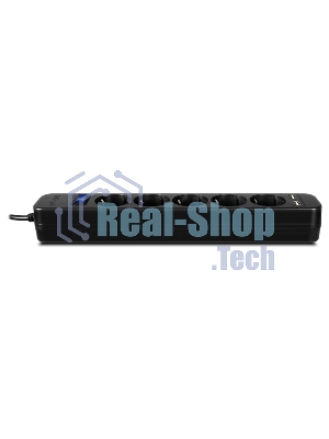 Фильтр SVEN SF-05LU 1,8 м (5 евро розеток,2хUSB(2,4А)) черный, цветная коробка Surge protector SVEN SF-05LU 1,8 м (5 евро розеток,2хUSB(2,4А)) черный, цветная коробка
