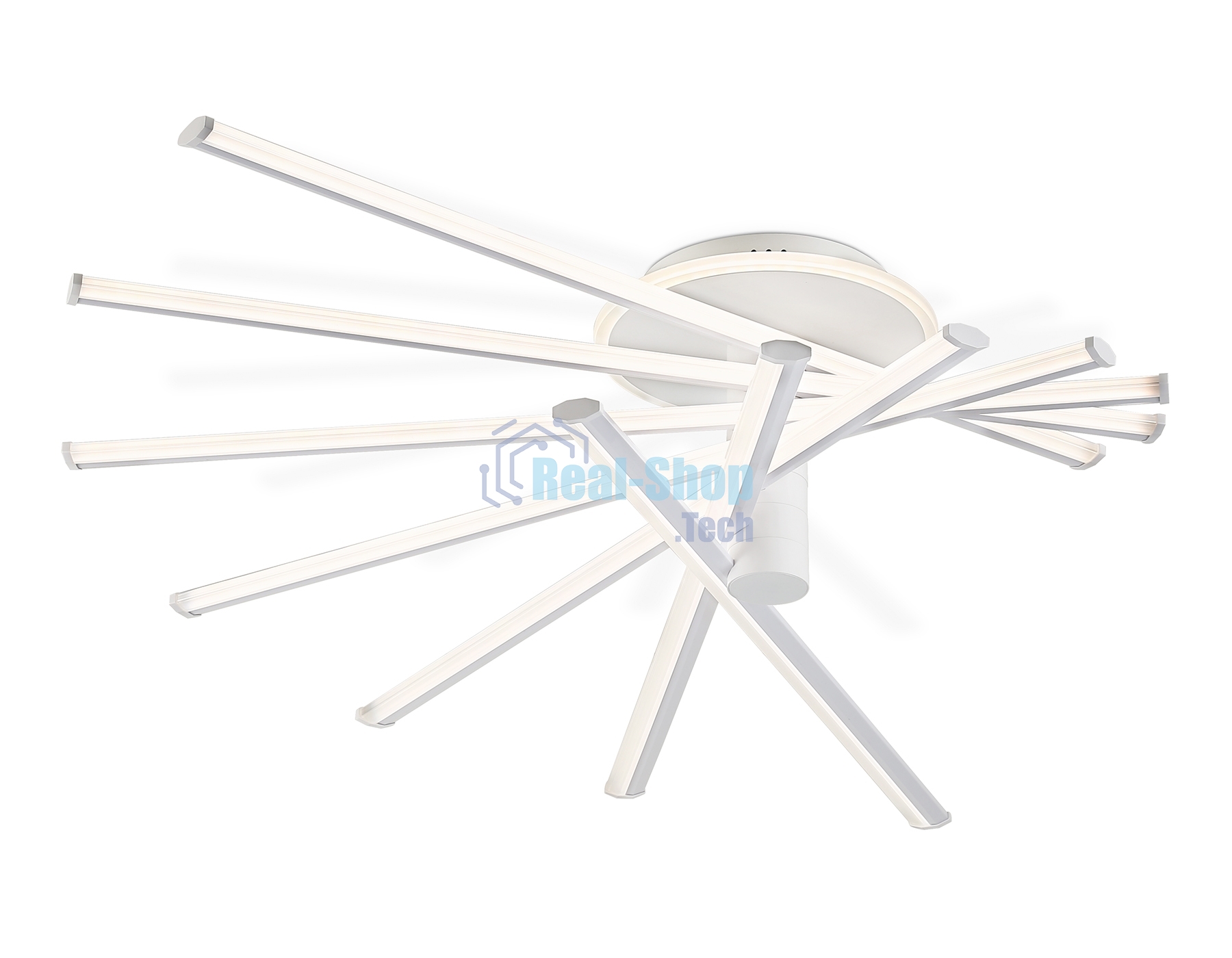 Потолочный светодиодный светильник Ambrella light FL6241 WH белый 135W 3000K-6400K 900*750*230 (ПДУ ИК)