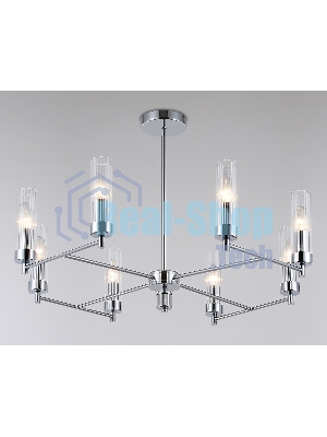 Люстра Ambrella light LH55152/8 CH/CL хром/прозрачный E14/8 max 40W D765*520
