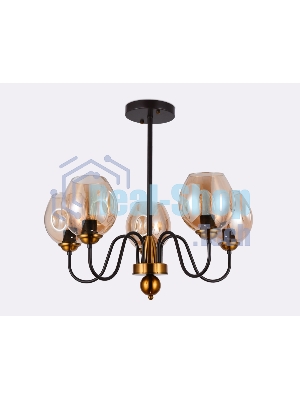 Светильник Ambrella light TR9057/5 DCF/TI темный кофе/янтарь E27 max 40W D650*572
