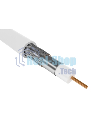 Кабель коаксиальный ITK GENERICA CC3-R6F1-111-100-G RG-6 SF/UTP общий экран в оплетке 75Om PVC внутренний 100м белый