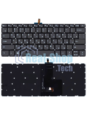 Клавиатура для ноутбука Lenovo Ideapad S145-14API черная с подсветкой