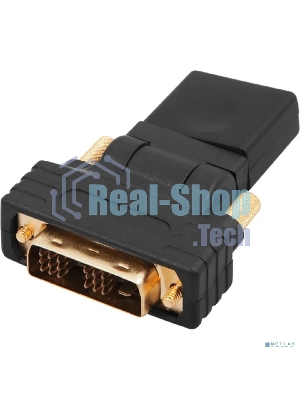 Переходник штекер Rexant DVI-D - гнездо HDMI, поворотный