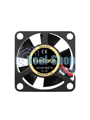 Вентилятор 5В DC ExeGate EX03010S2P-5 (30x30x10 мм, Sleeve bearing (подшипник скольжения), 2pin, 9000RPM, 25dBA)