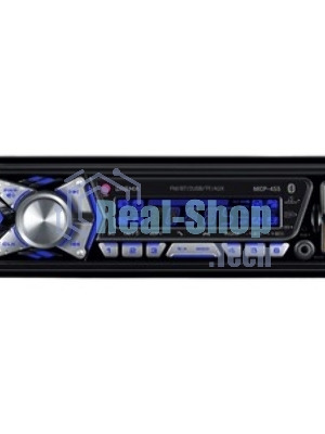 Автомагнитола Digma MCP-455, 1 DIN, Bluetooth, USB Type-A, AUX, пульт ДУ