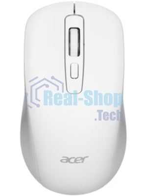 Мышь беспроводная Acer OMR309 белый, 1600 dpi, радиоканал, USB, кнопки - 4