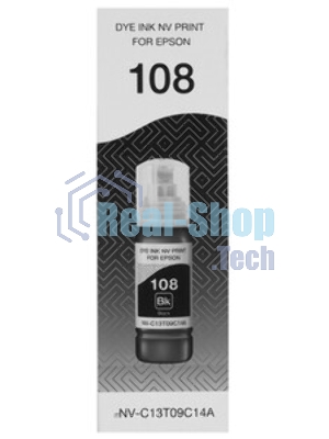 Чернила NVPrint 108 (NV-C13T09C14A) для Epson L8050, L18050 (70 мл) черный (в коробке) совместимые