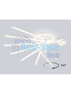 Потолочный светодиодный светильник Ambrella light FL6241 WH белый 135W 3000K-6400K 900*750*230 (ПДУ ИК)