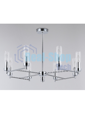 Люстра Ambrella light LH55152/8 CH/CL хром/прозрачный E14/8 max 40W D765*520