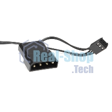 Вентилятор для корпуса Crown CMCF-12025S-1230 черный/красный, 120 мм, 1650 об/мин, 23 дБ, 3 pin