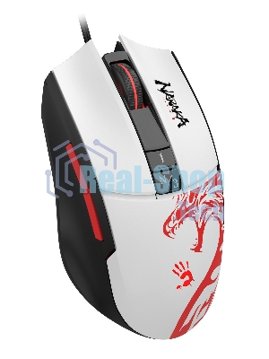 Мышь проводная A4Tech Bloody L65 Max белый, 12000 dpi, USB, кнопки - 7