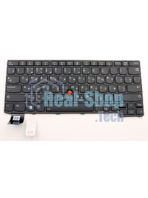 Клавиатура для ноутбука Lenovo ThinkPad X13 Gen 3 черная с подсветкой