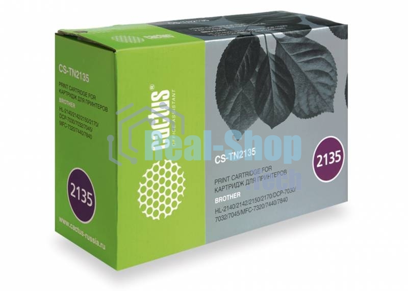 Картридж лазерный Cactus CS-TN2135 черный (1500 стр.) для Brother DCP-7030/7032/7045/HL-2140/2142/2150/2170/MFC-7320/7440/7840