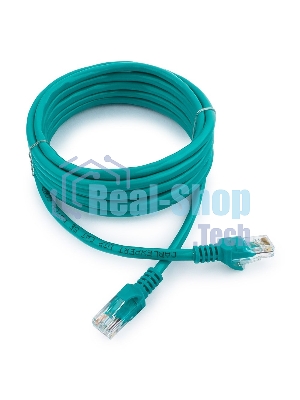 Патч-корд UTP Cablexpert cat.5e, 3м, литой, многожильный, зеленый