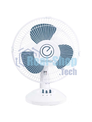 Вентилятор Energy EN-0605 белый/синий, настольный, 32 Вт, 2 скорости, 23 см