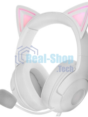 Гарнитура Razer Kraken Kitty V2 Белый, проводная, USB, подсветка