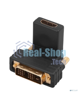Переходник штекер Rexant DVI-D - гнездо HDMI, поворотный