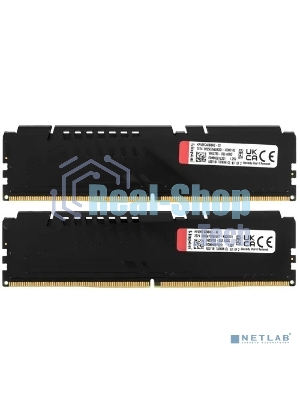 Оперативная память Kingston Fury Beast, DDR5, 32GB (2x16GB), 5600MHz, CL40, DIMM, с радиаторами, черный