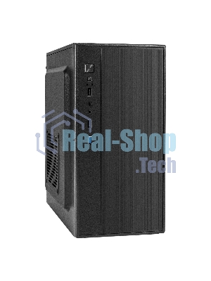 Компьютерный корпус Minitower ExeGate BAA-408U-UNS450 (mATX, БП UNS450 с вент. 12см, 2хUSB+1хUSB 3.0, HD Audio, черный)