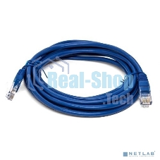 Кабель патч-корд, Filum FL-U6-3M-BL U/UTP 6 cat. 3м, 26AWG(7x0.16 мм), омедненный алюминий (CCA), PVC, синий