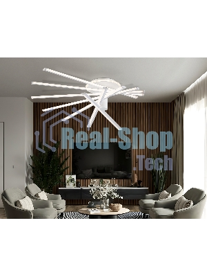 Потолочный светодиодный светильник Ambrella light FL6241 WH белый 135W 3000K-6400K 900*750*230 (ПДУ ИК)